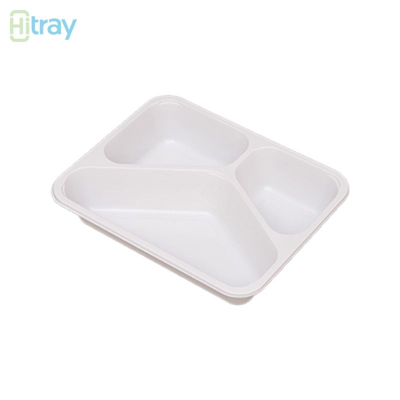 hitray 040 25oz.Rectangle ဖြူ CPET tray