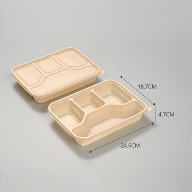 Hitray 2/3/4 Compartments Sugarcane Bagasse Compostable Biodegradable Food Tray