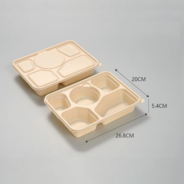 hitray eco amigable biodegradables desechable alminglo de maíz almuerzo caja envasado plástico mandi'o almidón