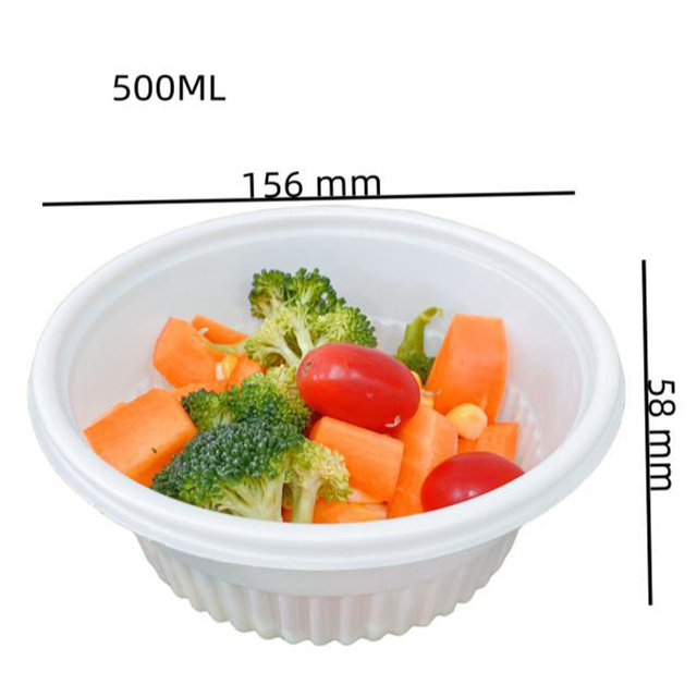Hitray Hitable 360ml PLA Salat Bowl mit Deckel -Pla -Fleischschale