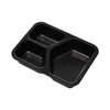 Hitray 006 27 oz. Rectangular Black CPET Tray