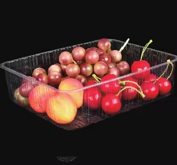 Hi Tray Plastic Fruit Container Rectangle Clear PET Tray