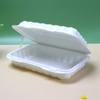 Hi-tray-21 Wholesale 18oz 6 Inch Hamburger Togo Fast Food Containers Disposable Plastic Hinged Clamshell Packaging Boxes