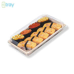 Hi Tray Hi-54 PET Plastic Sushi Tray 