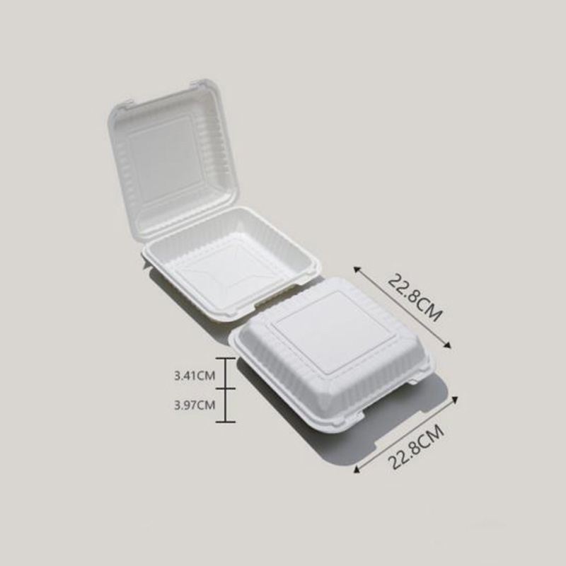 Hitray Biodegradable Connected Lunch Box Cornstarch Food Container