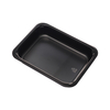 Hitray 002 27 oz. Rectangular Black CPET Tray