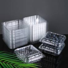 Hi Tray Clear Disposable 4.25 X 4.17 X 1.61 Inches Clamshell Produce Berry Container 