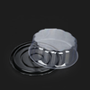 Hi Tray Clear PET Round Fruit Box Disposable Plastic Tray 10.63 X 10.63 X 1.97 Inches