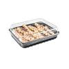 Hi Tray 6.18*6.18 Inches Square Plastic Clear Bakery Container