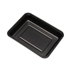 Hitray Hi22 25 oz.1 Compartment Rectangular Black CPET Tray