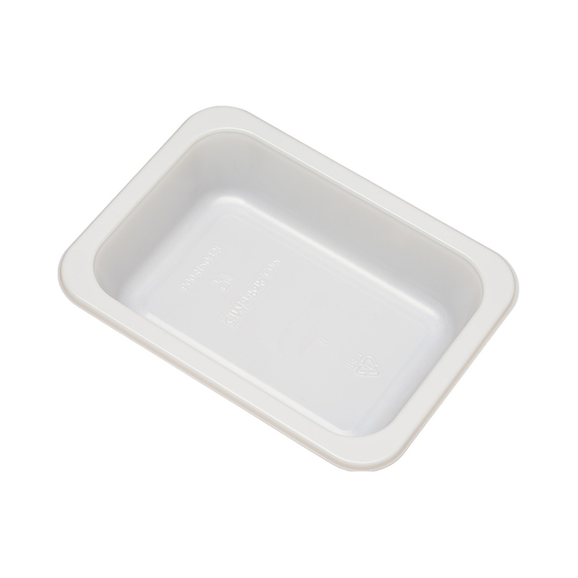 Hitray Hi55 10Oz. Rectangle White CPET Tray