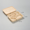 Hitray Multi Grid Rectangle Cornstarch Food Container
