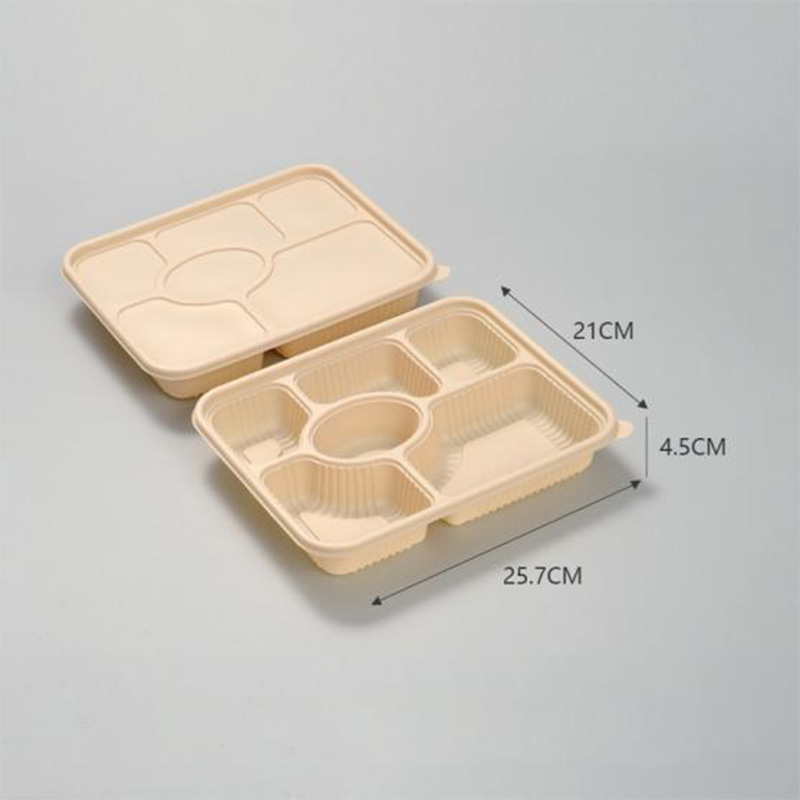 Hitray Multi Grid Rectangle Cornstarch Food Container