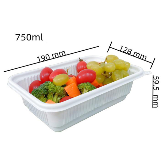 Hitray Friendly PLA Material Biologisch abbaubare Tabletts und Behälter 