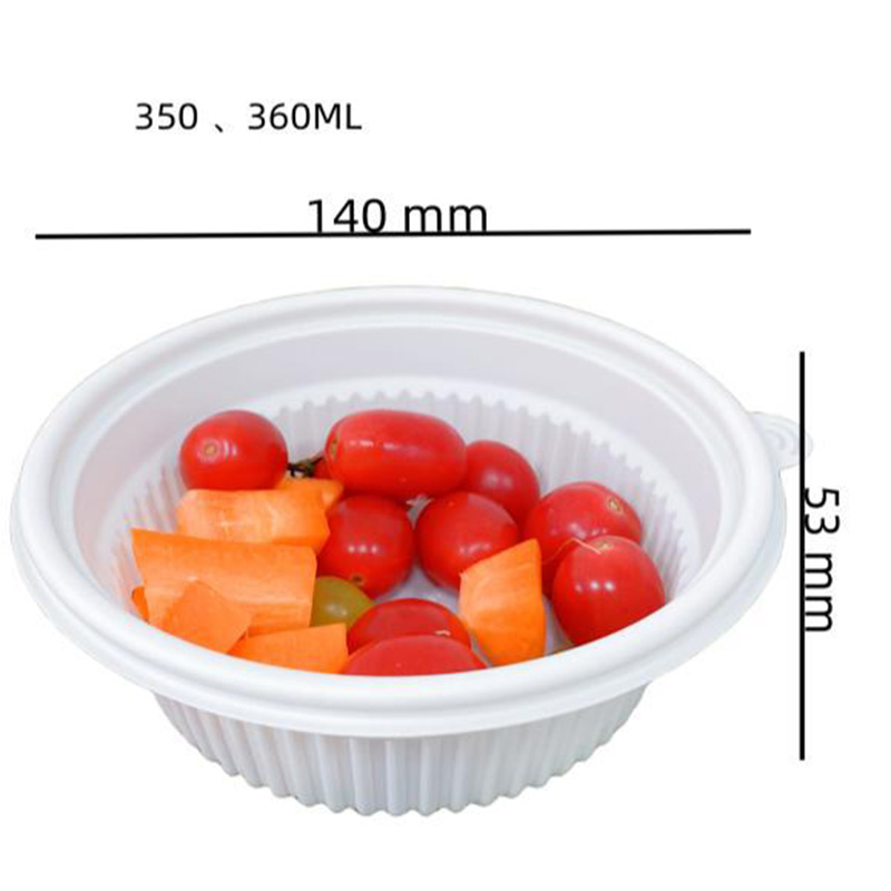 Hitray 500ML Pla Plastic Bowl With Lid PLA Meat Tray