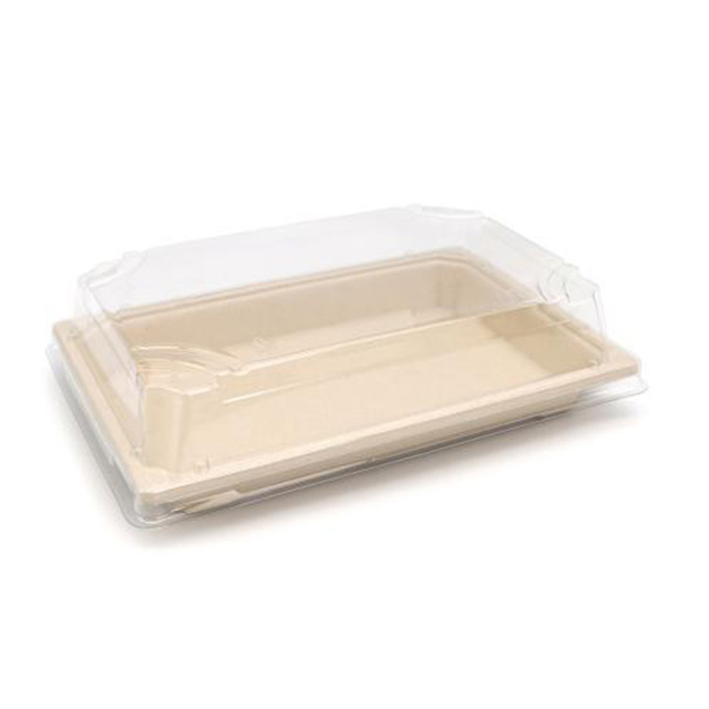 Hitray Disposbale Sushi Bagasse Food Container With Lid 