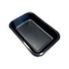 Hitray Hi05 16 oz. 1 Compartment Rectangular Black CPET Tray