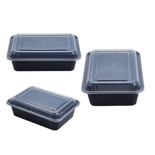 Hi-tray PP Microwavable Disposable Plastic Container with Lids