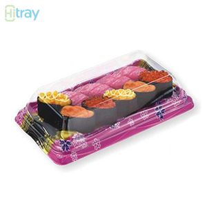 Hi Tray Hi-64 PET Plastic Sushi Tray 