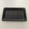 Hitray 048 430 oz. Rectangular Family Size Black CPET Tray