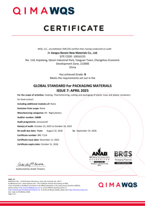 GLOBAL STANDARD For PACKAGING MATERIALS