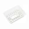 Hitray 8.3x6.1x2.9 inch Clear Rectangular Plastic PET Food Tray