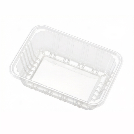 Hitray 7.1x5.1x1.8 inch Clear PET Food Tray, Sealable Plastic PET Trays