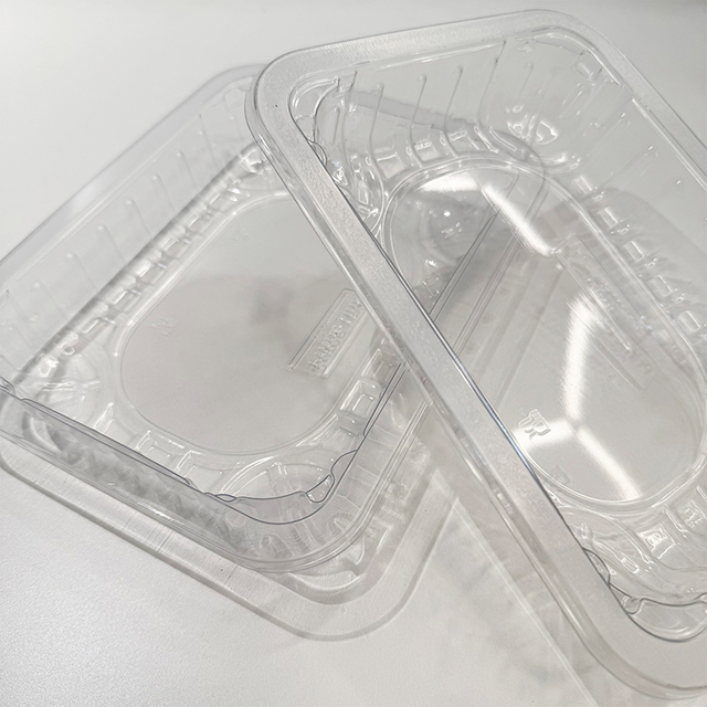 Hitray 8.7x6.7x1.5 Inch PET/EVOH/PE Food Tray, High Barrier Vacuum Packaging Trays 